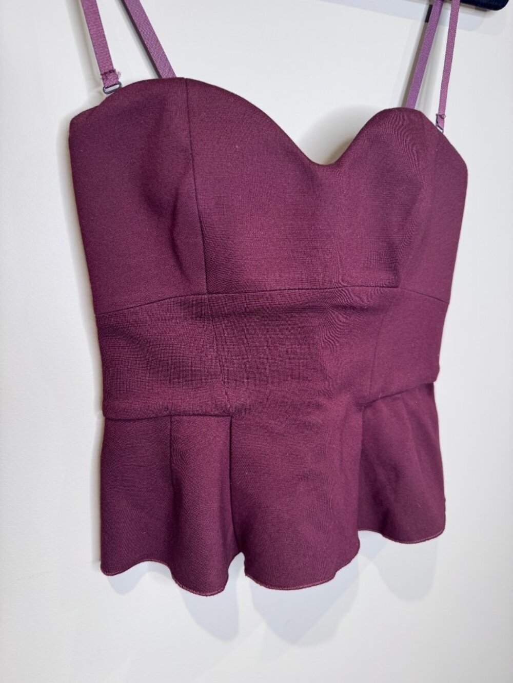 Babaton (Aritzia) | 'Graeme' Bustier Corset Strapless Peplum Top | Size 6 - Picture 2 of 7